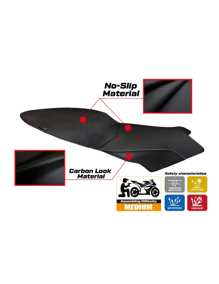 Seat cover compatible BMW K 1200 S (04-08) Essential model