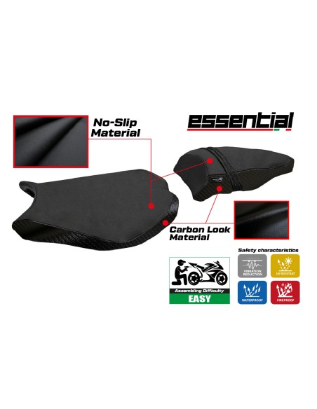 Funda de asiento compatible Ducati 848 - 1098- 1198 (07-13) modelo Essential