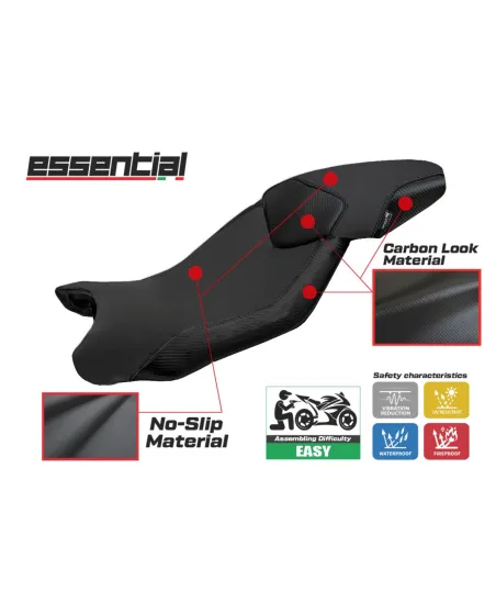 Housse de selle compatible BMW S 1000 XR (15-19) modèle  Essential