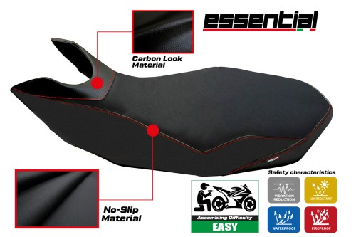 Seat cover compatible Ducati Hypermotard 796 / 1100 / 1100 EVO (07-12) Essential model 2