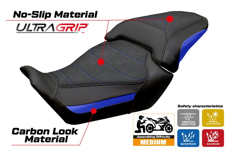 Sitzbezug kompatibel - Honda CBR 650 R 2024 - 2025 - mod Mali Ultragrip