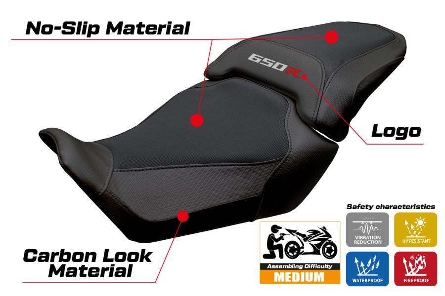 Housse de selle compatible - Honda CBR 650 R 2024 - 2025 - mod Mali