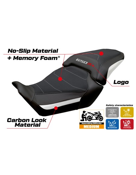 Funda de asiento compatible - Honda CBR 650 R 2024 - 2025 - mod Mali Comfort System