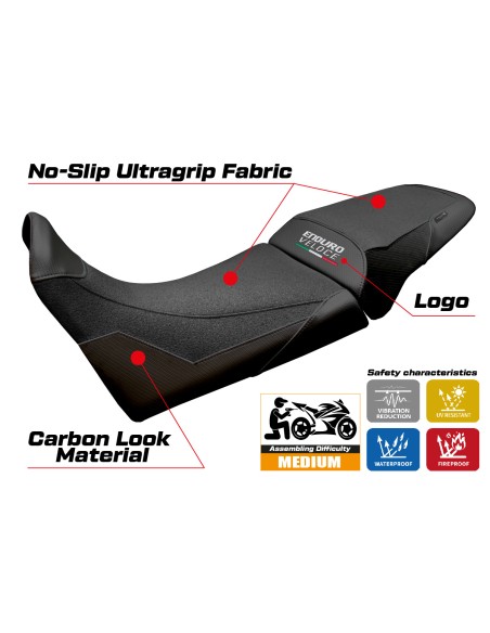 Funda de asiento compatible - MV Agusta Enduro Veloce 2024 - 2025 - mod Hajek Ultragrip
