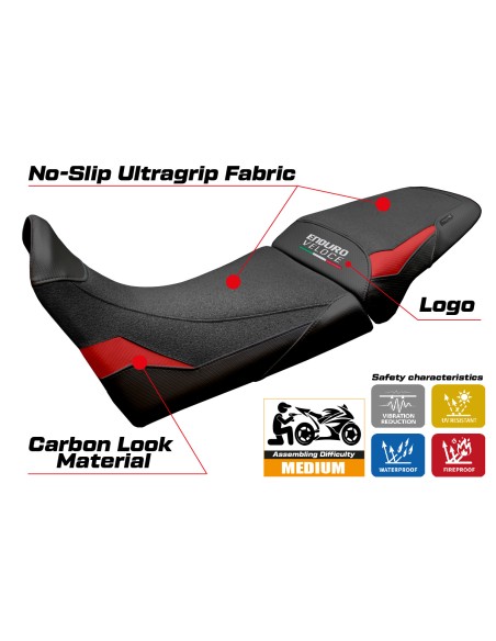 Seat cover compatible - MV Agusta Enduro Veloce 2024 - 2025 - mod Hajek Ultragrip