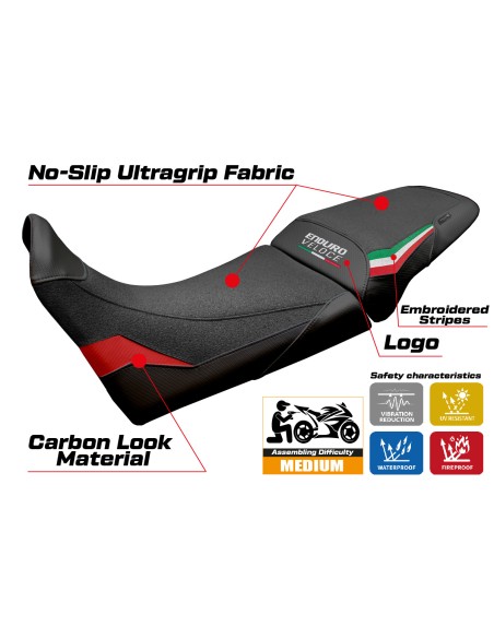 Seat cover compatible - MV Agusta Enduro Veloce 2024 - 2025 - mod Hajek Ultragrip