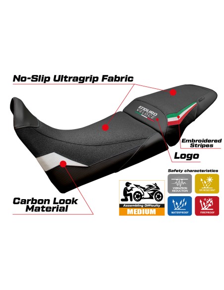 Seat cover compatible - MV Agusta Enduro Veloce 2024 - 2025 - mod Hajek Ultragrip
