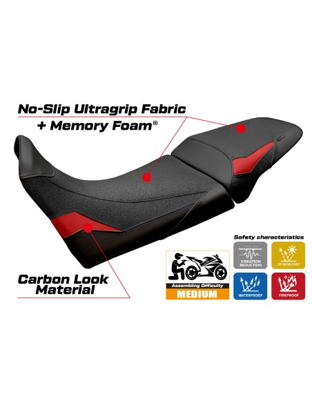 Sitzbezug kompatibel - MV Agusta Enduro Veloce 2024 - 2025 - mod Hajek Ultragrip Comfort System