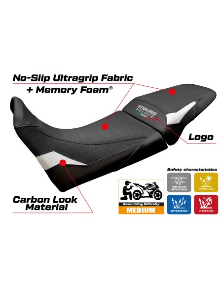 Seat cover compatible - MV Agusta Enduro Veloce 2024 - 2025 - mod Hajek Ultragrip Comfort System