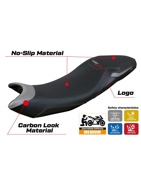 Funda de asiento compatible - Triumph Tiger Sport 800  2025 - mod Titty