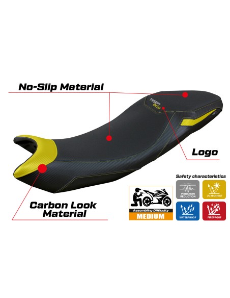 Housse de selle compatible - Triumph Tiger Sport 800  2025 - mod Titty