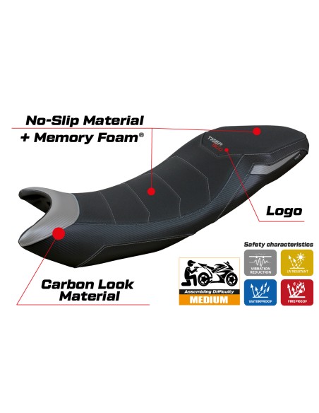 Sitzbezug kompatibel - Triumph Tiger Sport 800  2025 - mod Titty Comfort System