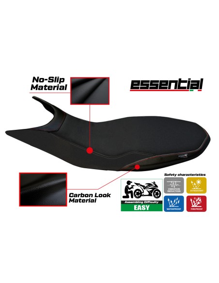 Funda de asiento compatible con Ducati Hypermotard 821/939 (13-18) modelo Essential