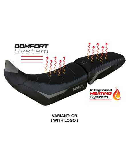 Rivestimento sella compatibile - Triumph Tiger 850 Sport 2021 - 2025 - mod Heating Comfort System