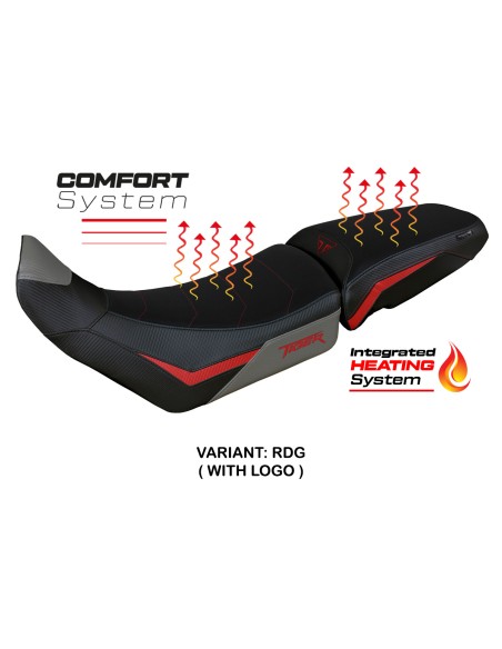 Rivestimento sella compatibile - Triumph Tiger 850 Sport 2021 - 2025 - mod Heating Comfort System