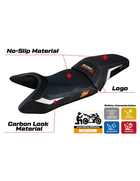 Funda de asiento compatible - KTM 1390 Super Adventure S  2025 - mod Enns