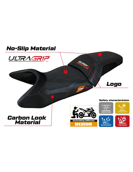Seat cover compatible - KTM 1390 Super Adventure S 2025 - mod Enns Ultragrip