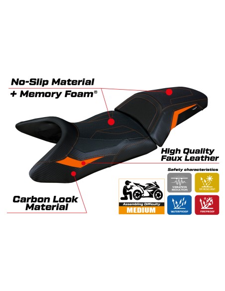 Sitzbezug kompatibel - KTM 1390 Super Adventure S 2025 - mod Enns Comfort System