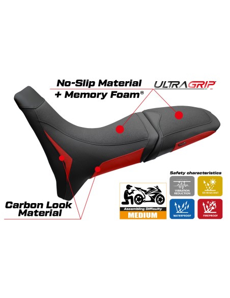 Rivestimento sella compatibile - Moto Morini X-Cape 650 2021-2026 - mod Reno Ultragrip Comfort System