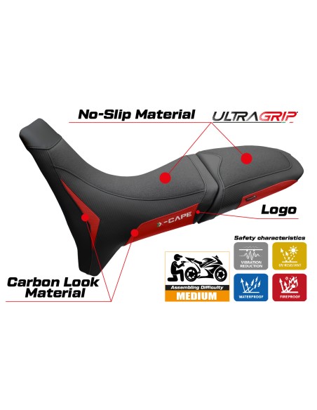 Sitzbezug kompatibel - Moto Morini X-Cape 650-700 2021 - 2025 - mod Reno Ultragrip
