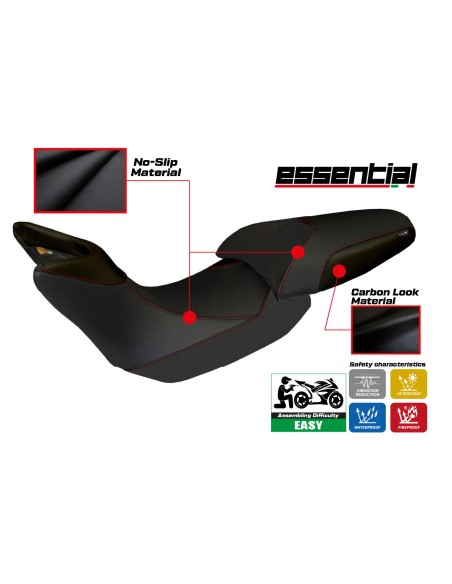 Sitzbezug kompatibel Ducati Multistrada 1200 (12-14) Modell Essential