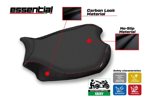 Housse de selle compatible Ducati Panigale V4 (18-24) modèle Essential 2