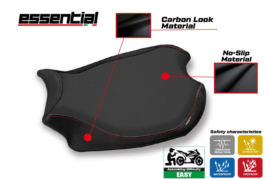 Sitzbezug kompatibel Ducati Panigale V4 (18-24) Modell Essential