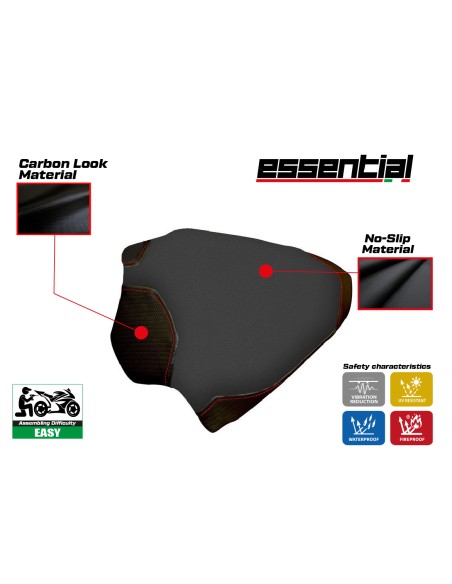 Funda de asiento compatible con Ducati Panigale V4 (18-24) modelo Essential