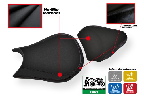 Housse de selle compatible Ducati Streetfighter (09-15) modèle Essential 2