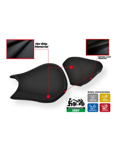Housse de selle compatible Ducati Streetfighter (09-15) modèle Essential