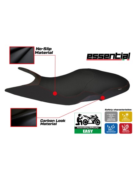 Funda de asiento compatible con Ducati Super Sport (17-24) modelo Essential