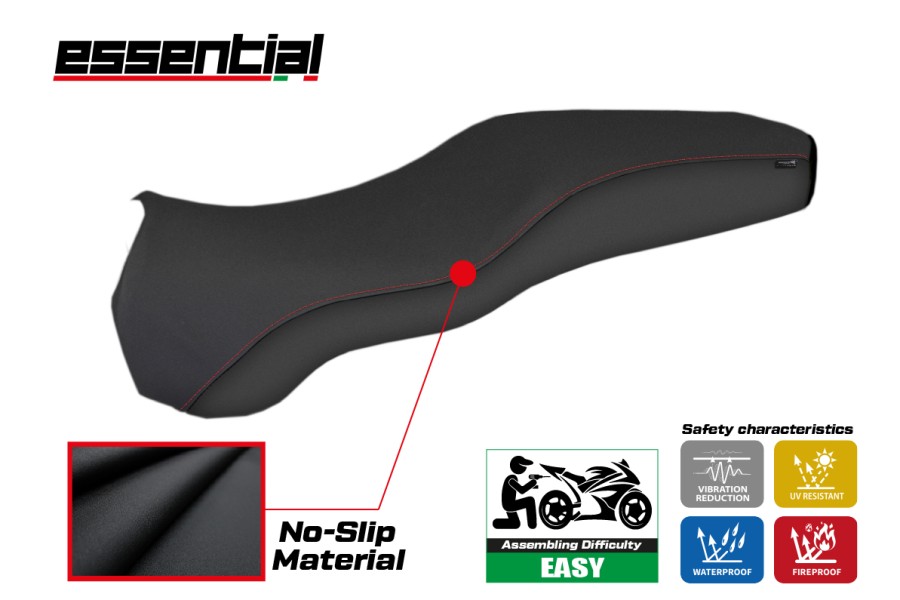 Funda de asiento compatible con Ducati Sport-S / Super Sport-SS (02-06) modelo Essential