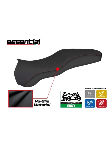 Funda de asiento compatible con Ducati Sport-S / Super Sport-SS (02-06) modelo Essential