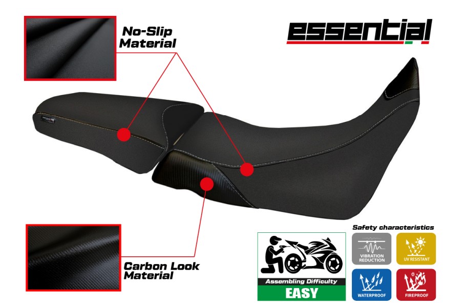 Rivestimento sella compatibile Honda Africa Twin 1000 (15-19) modello Essential