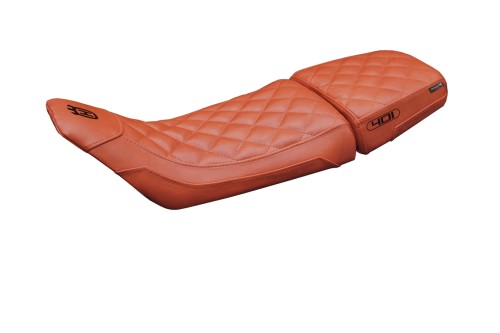 Housse de selle compatible - Husqvarna Svartpilen 401 2018 - 2023 - mod Solna vintage