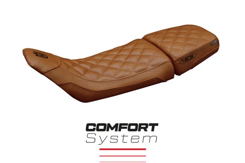 Housse de selle compatible - Husqvarna Svartpilen 401 2018 - 2023 - mod Solna vintage Comfort System