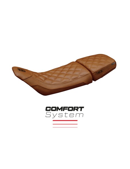 Housse de selle compatible - Husqvarna Svartpilen 401 2018 - 2023 - mod Solna vintage Comfort System