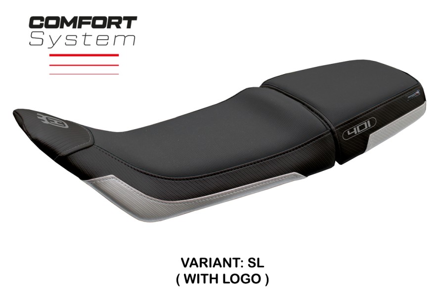 Funda de asiento compatible - Husqvarna Svartpilen 401 2018-2019 - mod Solna Comfort System