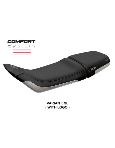 Funda de asiento compatible - Husqvarna Svartpilen 401 2018-2019 - mod Solna Comfort System