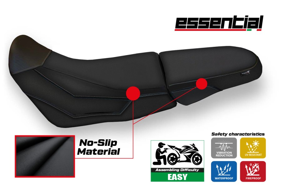 Funda de asiento compatible Honda Africa Twin 1000 Adventure (18-19) modelo Essential