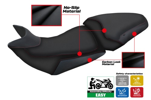 Seat cover compatible Ducati Multistrada 1200-1260 (15-20) Essential model 2
