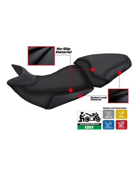 Rivestimento sella compatibile Ducati Multistrada 1200-1260 (15-20) modello Essential
