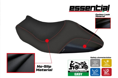 Rivestimento sella compatibile Ducati Monster 821-1200 (14-16) modello Essential 2