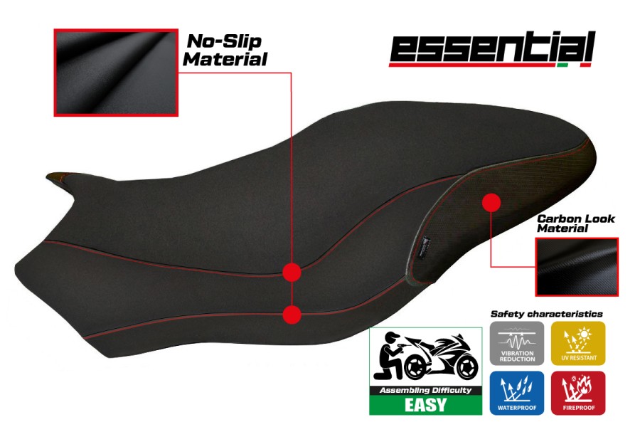 Funda de asiento compatible con Ducati Monster 797 (17-20) modelo Essential