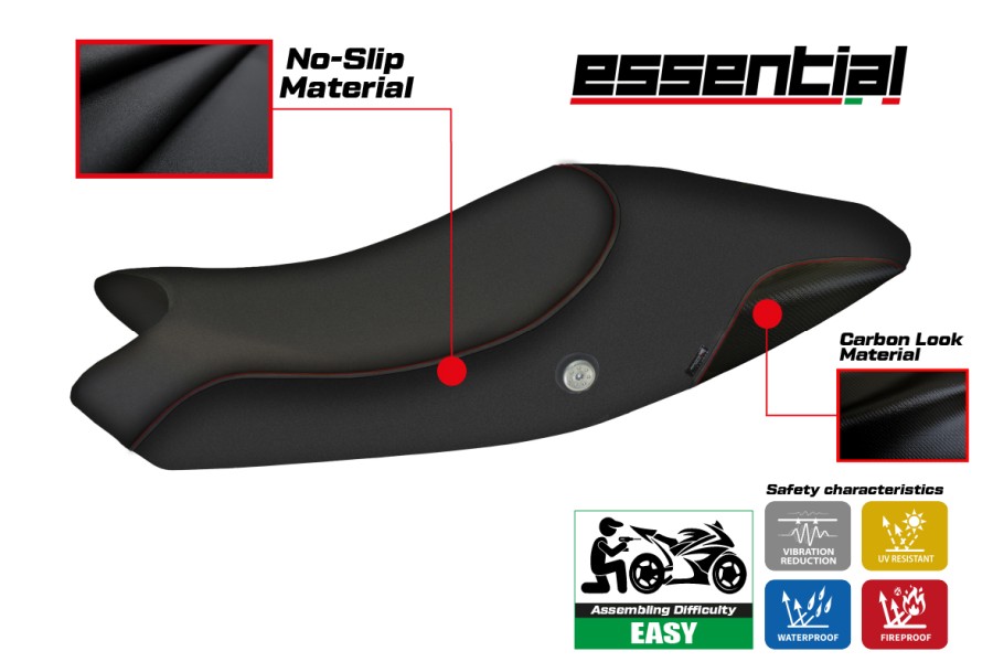Sitzbezug kompatibel Ducati Monster 696/796 (08-14) Modell Essential