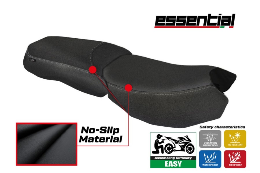 Housse de selle compatible BMW R 1200 GS Adventure (13-18) modèle Essential