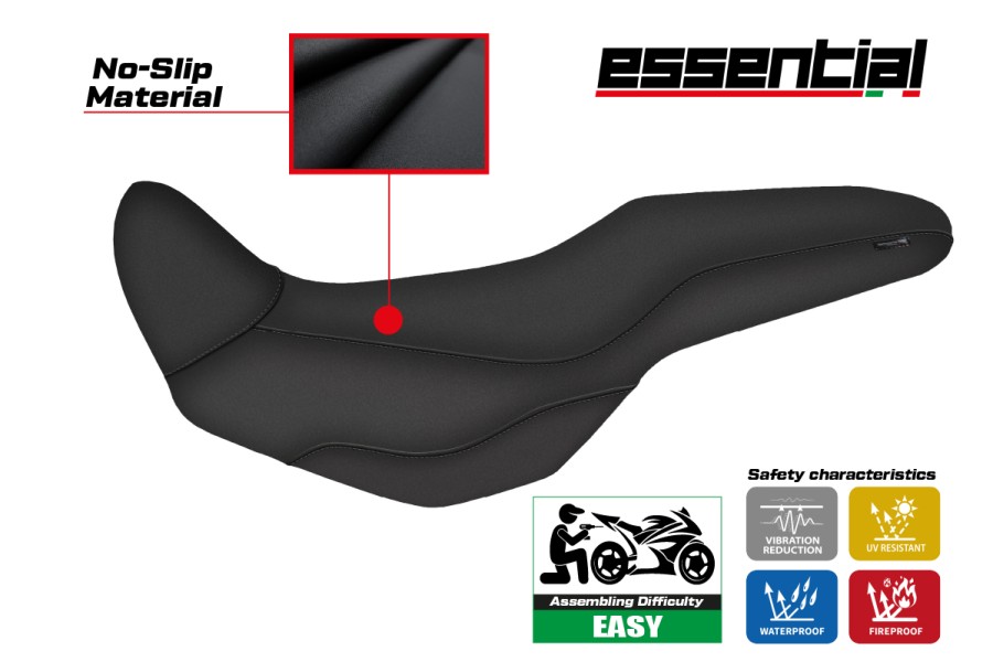 Housse de selle compatible Honda CB 500 X (12-23) modèle Essential