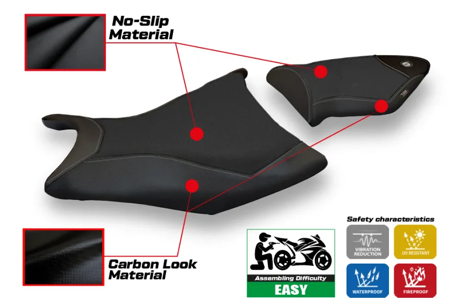Seat cover compatible BMW S 1000 RR (09-11) Essential model