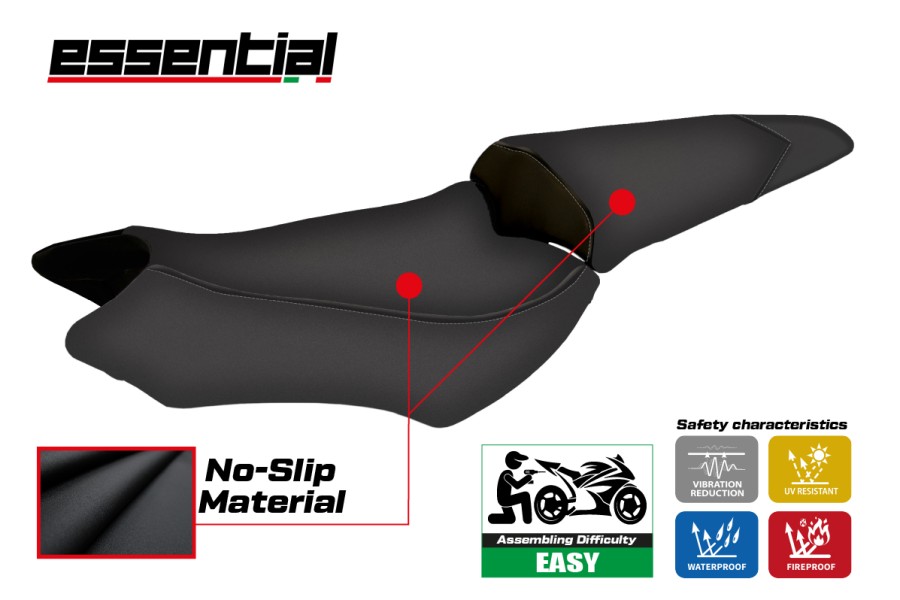 Housse de selle compatible Honda CB 1000 R (08-17) modèle Essential