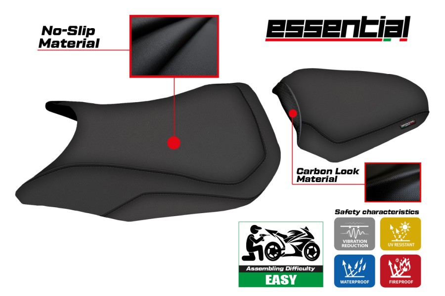 Sitzbezug kompatibel Honda CBR 500 R (17-26) Modell Essential